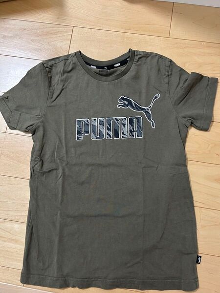 PUMA カーキ 半袖 Tシャツ 150cm