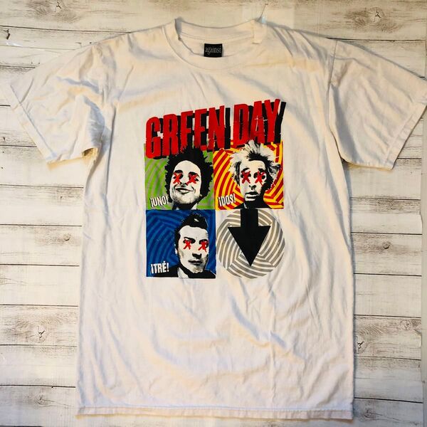 グリーンデイ GREEN DAY L バンドTシャツ ロックTシャツ ホワイト