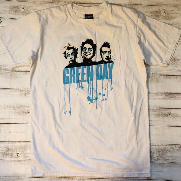 グリーンデイ GREEN DAY L バンドTシャツ ロックTシャツ ホワイト .