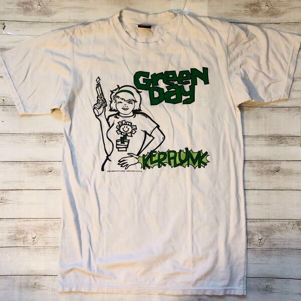 グリーンデイ GREEN DAY L バンドTシャツ ロックTシャツ ホワイト