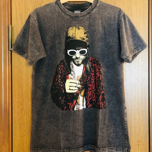 ニルヴァーナ Nirvana カートコバーン L バンドTシャツ ロックTシャツ ブラック