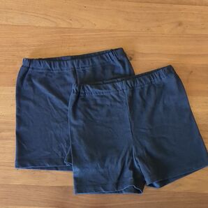 ユニクロのアンダーショートパンツ 2枚セット 黒