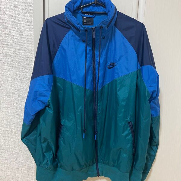 NIKE ナイキ ナイロン フード グリーン ブルー ネイビー