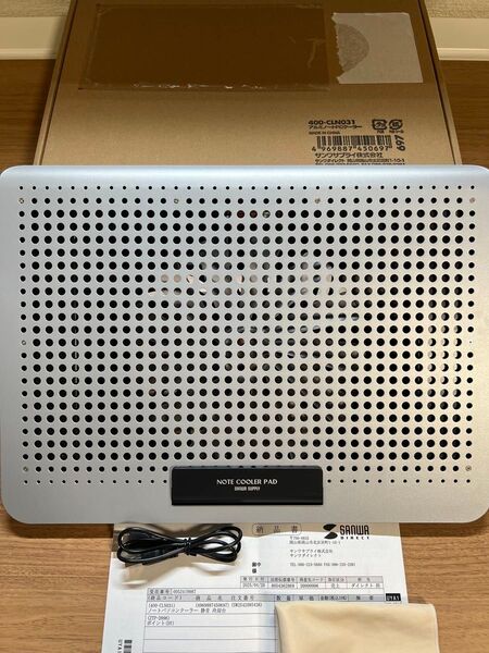 【美品:使用1ヵ月】ノートパソコンクーラー★15.6インチ対応★サンワサプライ★冷却台