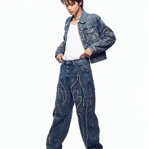 thugclub thug club トライバルデニムジャケット デニムジャケット TC Tribal Denim Jacket