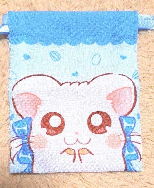 新品 ハム太郎 こうしくん プチ巾着 リボン セリア ダイソー 100均 コラボ