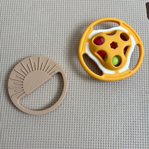 赤ちゃん おもちゃ2個セット 歯固め ガラガラ