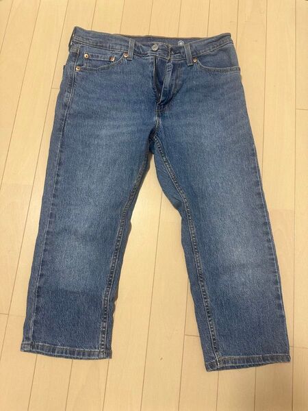Levi's【COOLシリーズ】505 クロップドパンツW30薄め7分丈