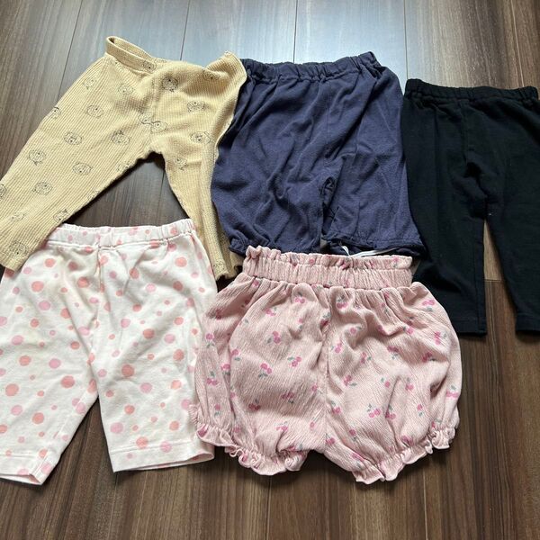 ハーフパンツ 半ズボン 90 5点セット