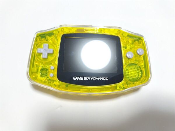 任天堂 ゲームボーイアドバンス Nintendo GAMEBOY ADVANCE ips液晶 クリアイエロー 保護カバー付き