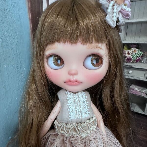 カスタムブライス ①ブルーラビットお姉さん。 オビツボディ