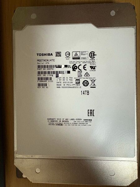 大容量HDD 14TB 3.5インチ SATA ハードディスク