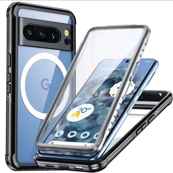 Google Pixel 9 Pro ケース クリア 耐衝撃 ワイヤレス充電対応 グーグル ピクセル フルカバー