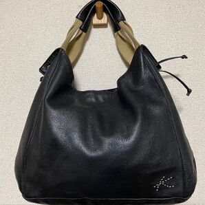 キタムラ レザーバッグ トートバッグ ブラック
