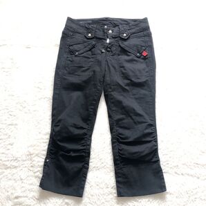 【HIGH use】HIGHエブリデイクチュール クロップド スキニーパンツ ストレッチ (S)ブラック 完売品 /794-D