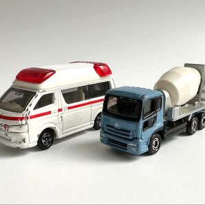 トミカ UDクオン ミキサー車 トヨタ ハイメディック セット ジャンク TOYOTA