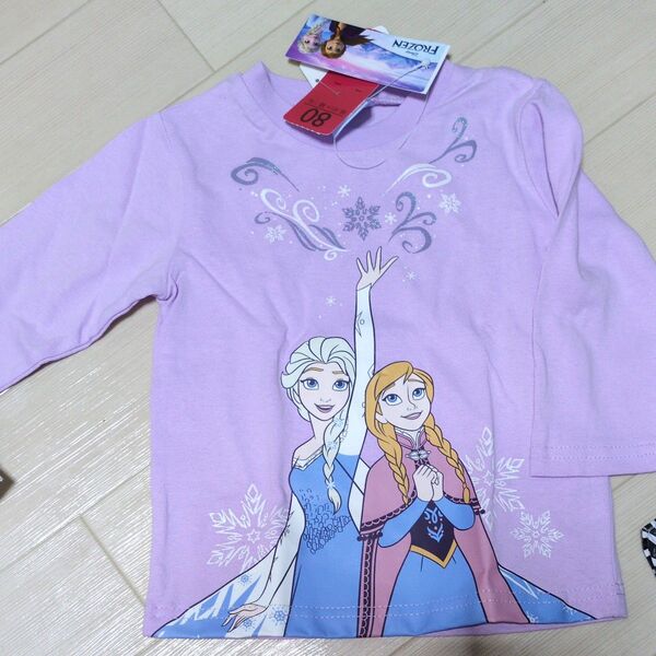 新品タグ付き アナ雪 アナと雪の女王 80㎝ ロンT 長袖トップス