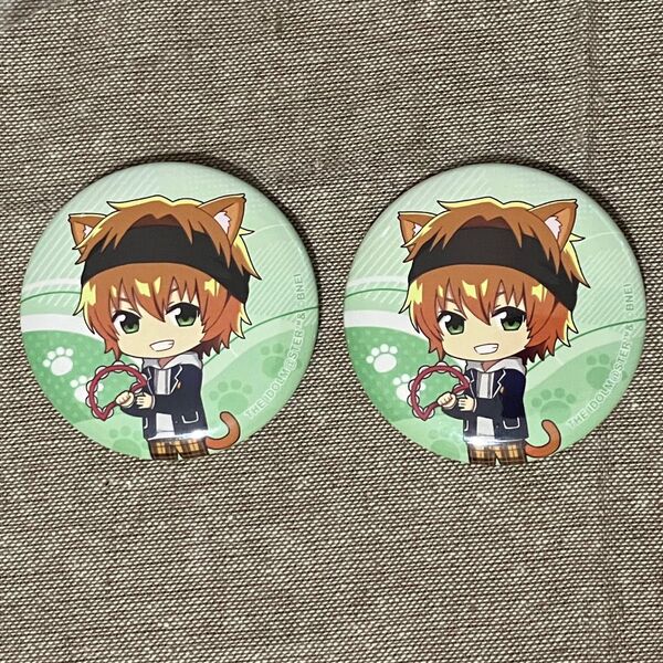 アイドルマスターSideM 若里春名 缶バッジ2個セット まねきねこ