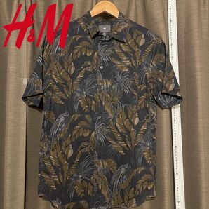 古着 シャツ Tシャツ アメリカン 半袖 ハワイアンシャツ 総柄 アロハシャツ H&M 絶版