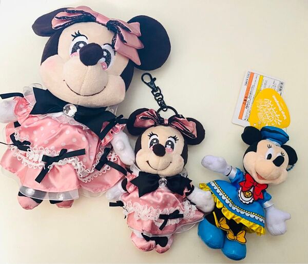 ミニーマウス ぬいぐるみ ぬいぐるみバッジ ディズニーランド ディズニーストア まとめ売り