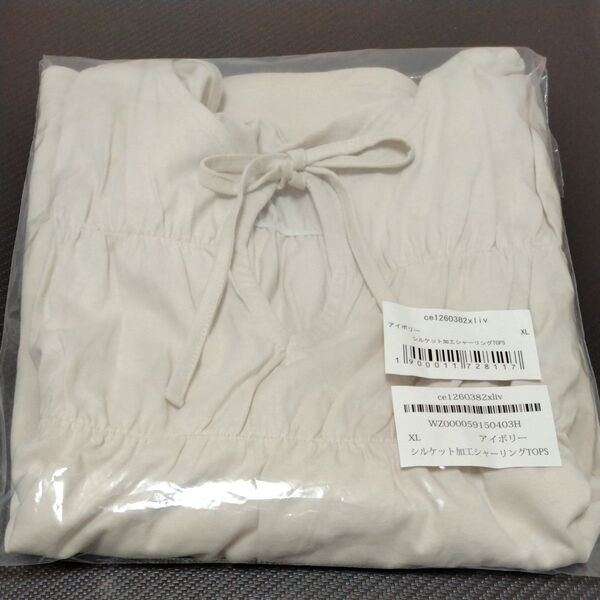 新品☆クラシカルエルフ☆シルケット加工シャーリング TOPS XL コットン100%