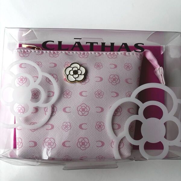 CLATHAS ポーチ カメリアチャーム ピンク 小さめ 未使用