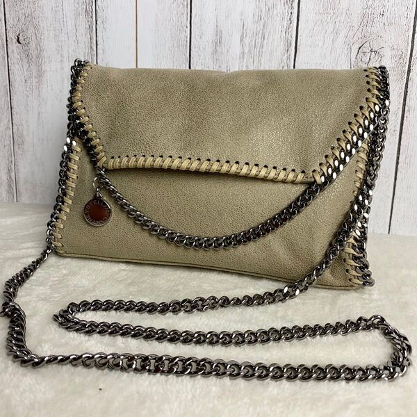 【美品】Stella McCartney ステラマッカートニー ファラベラ ミニ フラップ ターンロック ショルダーバッグ