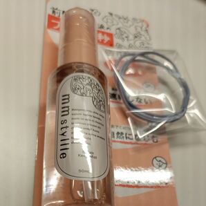 前髪こだわり派 ミリスタイル スタイリング(前髪用)フローラルの香り ヘアミスト 保湿成分配合 m m styllle ゴム 髪