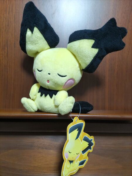 【希少・新品未使用・タグ付き】ぬいぐるみ うたたね★ギザみみピチュー タカラトミーアーツ ポケモン ポケットモンスター
