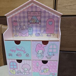即決! マイメロ 2018年 ハウス型 チェスト 小物入れ 収納 フラットくん りすくん ピアノちゃん
