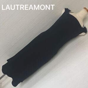 美品 美シルエット ロートレアモン ブラック ロングワンピース ドレスワンピース 衣装 ワンピース 黒