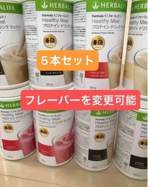 ハーバライフ 低GI プロテインドリンクミックス 5本セット