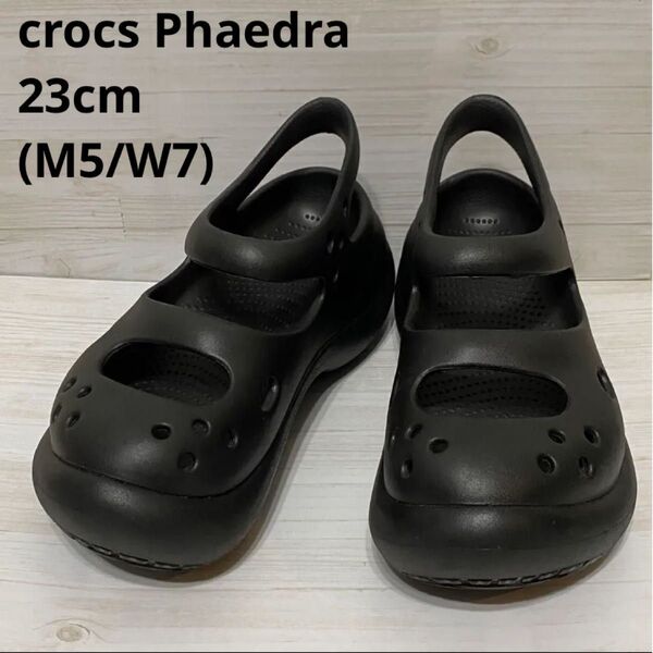 【美品】crocs Phaedraクロックス パイドラ メリージェーン 厚底