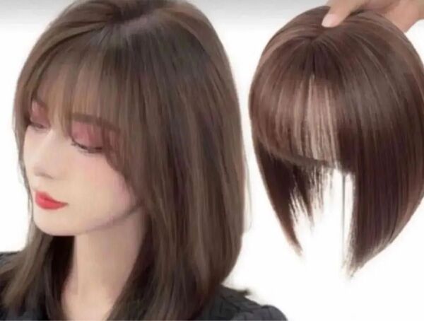 新品未使用 部分ウィッグ ヘアピース 装着簡単 白髪隠し 部分ウィッグ