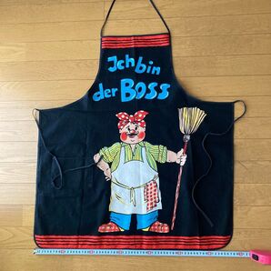 エプロン 「Ich bin der Boss」ドイツ製 ビンテージ