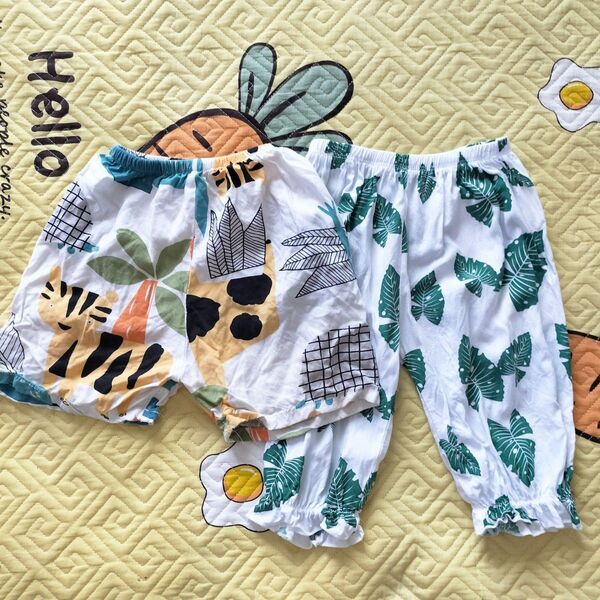 美品子供服 ショートパンツ ハーフパンツ 半ズボン2点セット