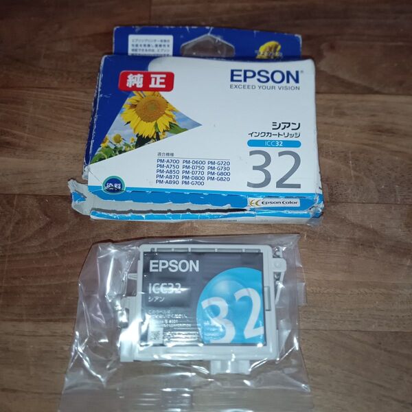 EPSON(エプソン) 純正 インクカートリッジICC32 シアン 使用期限2025年7月