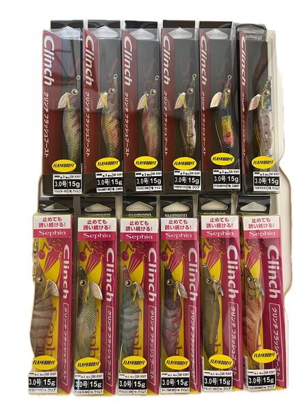 シマノ セフィア クリンチ フラッシュブースト 3.0号 15g 12個セット A