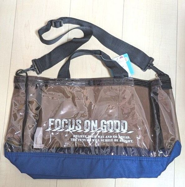新品 キッズ プールバッグ ブラック ショルダートート