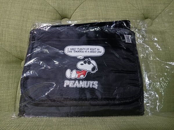 スヌーピー PEANUTS ブラック トートバッグ ポーチ