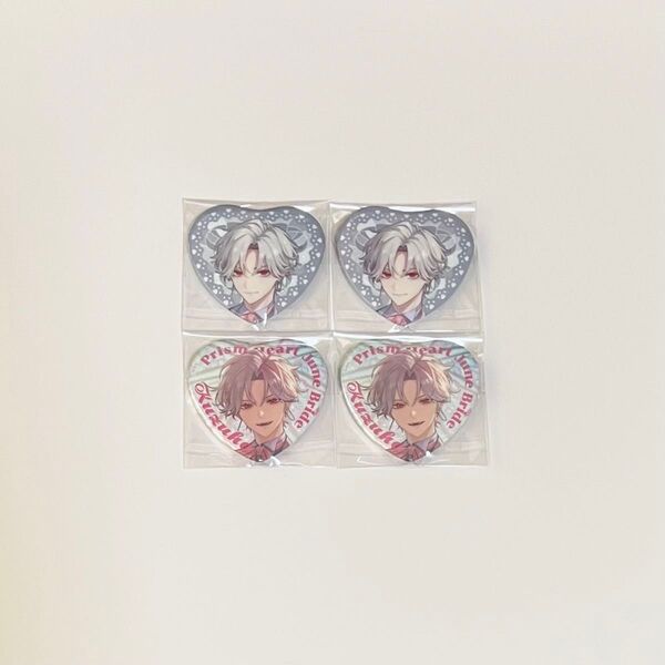 にじさんじ 葛葉 Prism Heart June Bride ハート型缶バッジ