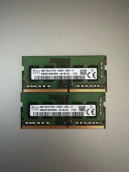 SK Hynix 4GB PC4-2400T(2枚)8GB DDR4