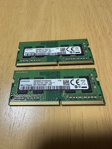 SAMSUNG 4GB PC4-2400T(2枚)8GB DDR4