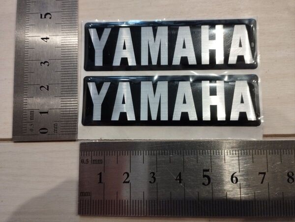 YAMAHAステッカー 2枚セット バイクステッカー 立体ステッカー ヤマハステッカー レーシングステッカー