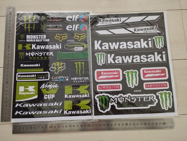バイクステッカー 2シート分 motoGP レーシングステッカー モンスターエナジー monster energy