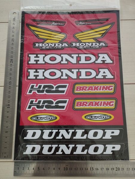 HONDAステッカー 1シート分 バイクステッカー motoGP レーシングステッカー HRC ホンダステッカー