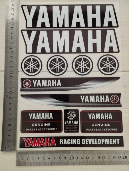 YAMAHAステッカー 1シート分 防水 バイクステッカー ヤマハ ヘルメット レーシングステッカー motoGP