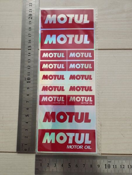MOTULステッカー 1シート分 防水 バイクステッカー ヘルメット レーシングステッカー motoGP ホログラム
