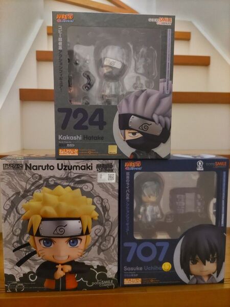 海外限定 ねんどろいど NARUTO -ナルト- 疾風伝 ナルト サスケ カカシ 3体セット