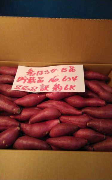 超お得!! 訳あり☆限定品☆ねっとり甘い貯蔵品紅はるかB品目一杯詰めて6Kです。 サツマイモ 千葉県産 べにはるか